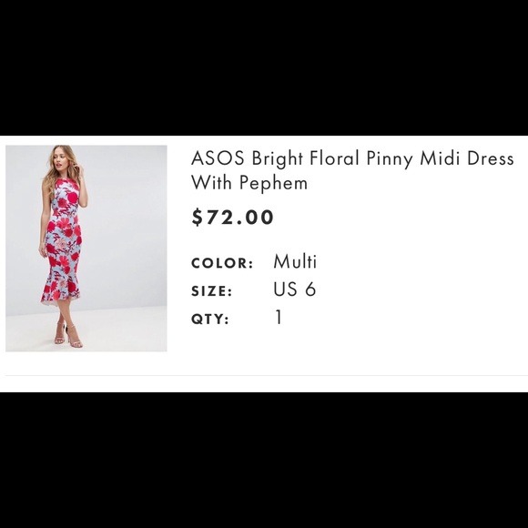 ASOS floral dress - Picture 3 of 5